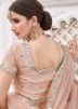 Beige A-Line Lehenga Choli in Silk