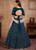 Georgette Festive Lehenga Choli Set In Blue