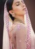 Thread Embellished Net Lehenga Choli In Lilac