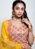 Readymade Yellow Frilled Lehenga Choli With Dupatta