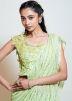 Green Embroidered Readymade Lehenga Choli