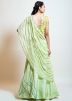 Green Embroidered Readymade Lehenga Choli