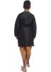 Black Readymade Kids Dhoti Kurta Set