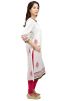 White Cotton Readymade Long Kurta
