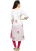 White Cotton Readymade Long Kurta