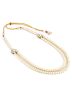 Pearl Beaded and Layered White Kantha Mala