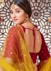 Blue Sequins Embroidered Georgette Lehenga Choli