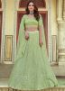 Green Embroidered Festive Lehenga Choli In Georgette