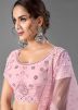 Pink Lehenga Choli With Mirror Work
