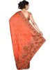 Orange Pure Silk Embroidered Saree