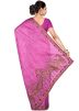 Pink Pure Silk Embroidered Saree