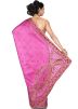 Pink Pure Silk Embroidered Saree