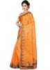 Yellow Pure Silk Embroidered Saree