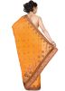 Yellow Pure Silk Embroidered Saree