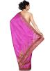 Pink Pure Silk Embroidered Saree