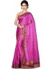 Pink Pure Silk Embroidered Saree