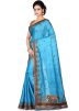 Blue Pure Silk Embroidered Saree