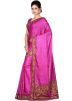 Pink Pure Silk Embroidered Saree