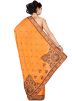 Yellow Pure Silk Embroidered Saree