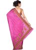 Pink Pure Silk Embroidered Saree