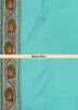 Turquoise Pure Silk Embroidered Saree