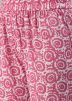Pink Readymade Printed Flared Kurti Style Lehenga
