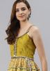 Readymade Yellow Printed Flared Kurti Style Lehenga