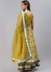 Readymade Yellow Printed Flared Kurti Style Lehenga