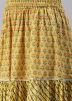 Readymade Yellow Printed Flared Kurti Style Lehenga