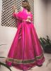 Pink Art Silk Lehenga Choli With Dupatta