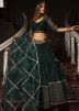 Green Laced Cotton Silk Indian Indian Readymade Lehenga Choli Online Shopping