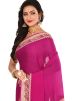 Magenta Woven Pure Silk Saree