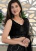 Black Embroidered Organza Lehenga Choli