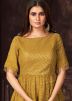 Yellow Embroidered Readymade Kurti Style Lehenga