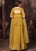 Yellow Embroidered Readymade Kurti Style Lehenga