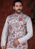Readymade White Kurta Pajama With Nehru Jacket