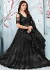 Black Embroidered Saree With Blouse
