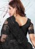 Black Embroidered Saree With Blouse