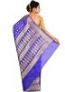 Blue Pure Silk Woven Saree With Blouse