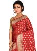 Red Bridal Woven Pure Silk Saree With Blouse