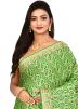 Green Woven Pure Silk Saree With Blouse