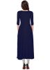 Navy Blue Buttoned Up Readymade Kurta Bottom