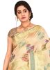 Golden Woven Pure Silk Bridal Saree With Blouse