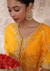 Readymade Yellow Leheria Printed Silk Lehenga Choli