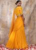 Readymade Yellow Leheria Printed Silk Lehenga Choli