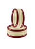 Plain Maroon and Cream Bangle Set