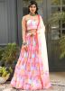 Multicolored Lehenga Choli In Digital Print