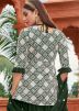 Green Embroidered Kurti Style Lehenga Choli