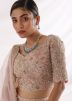 Pink Embroidered Lehenga Choli In Organza