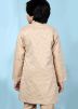 Readymade Beige Kids Silk Sherwani Jacket
